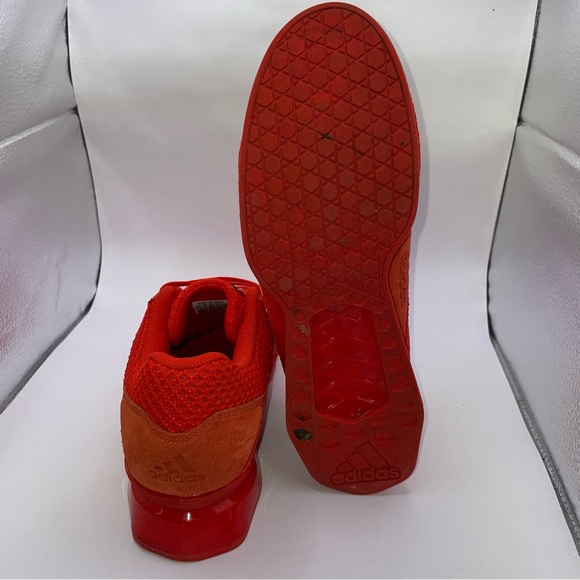 Adidas Mens Leistung 16 Boa Active Red Weightlifting Powerlifting Shoes Size 8.5 - Picture 6 of 7